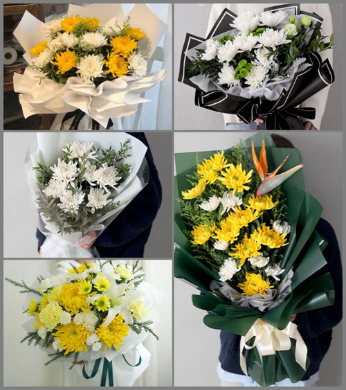 河北沧州献县乐寿镇白事花束代送